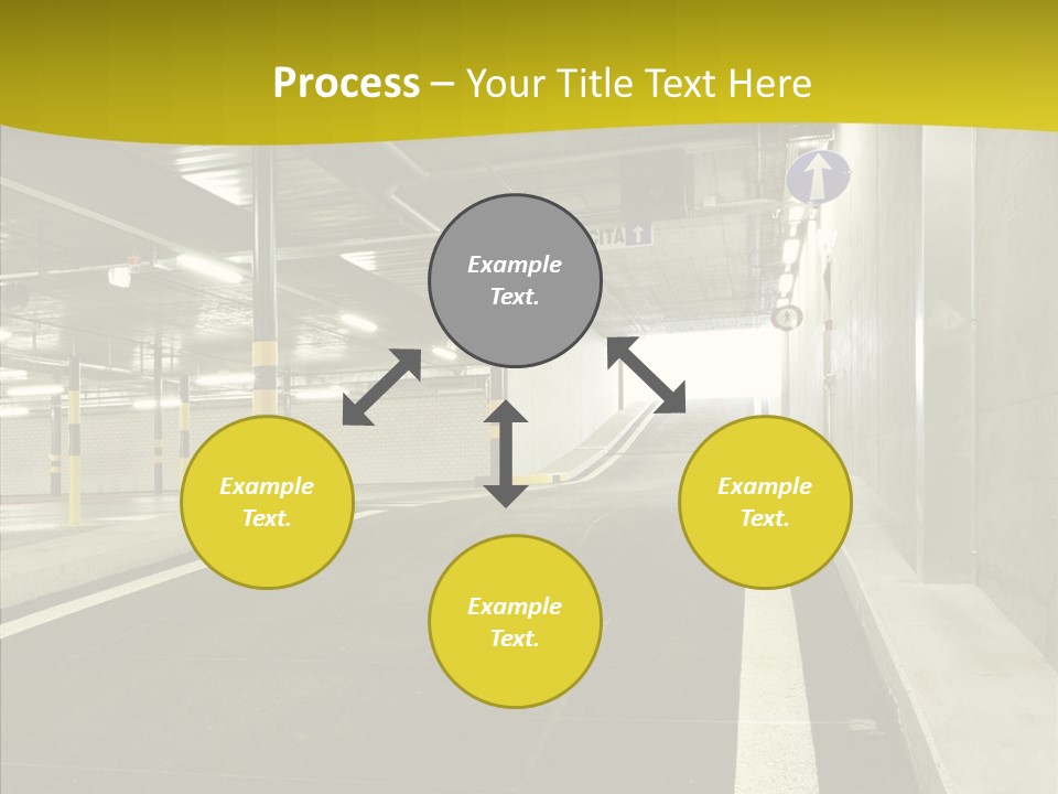 Transportation Illuminated Column PowerPoint Template