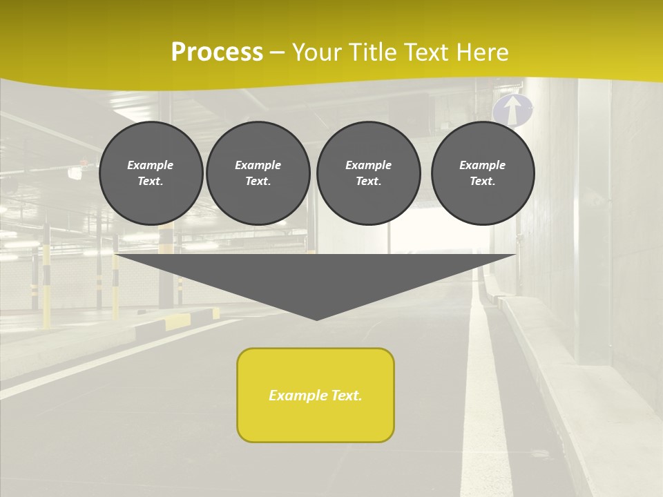 Transportation Illuminated Column PowerPoint Template