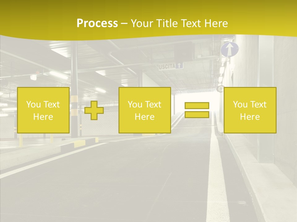 Transportation Illuminated Column PowerPoint Template