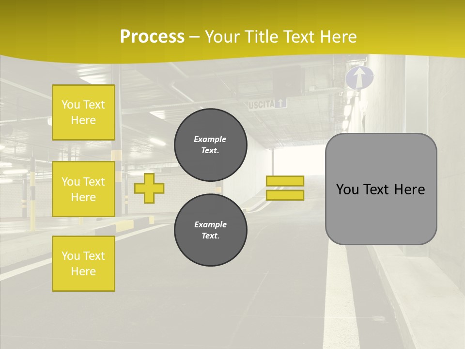 Transportation Illuminated Column PowerPoint Template