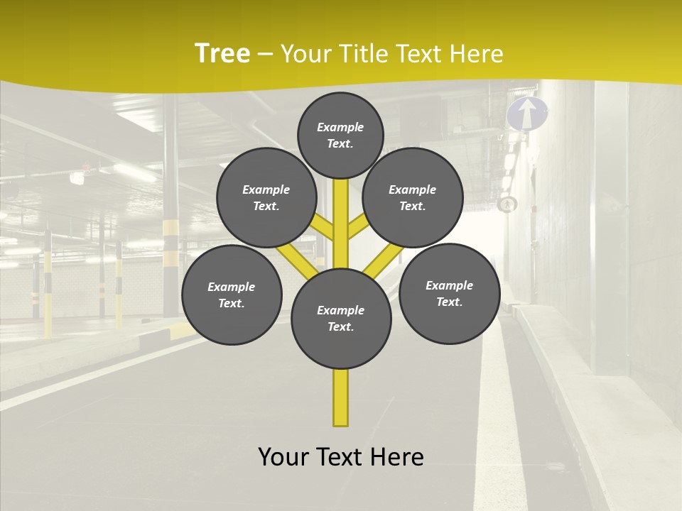 Transportation Illuminated Column PowerPoint Template