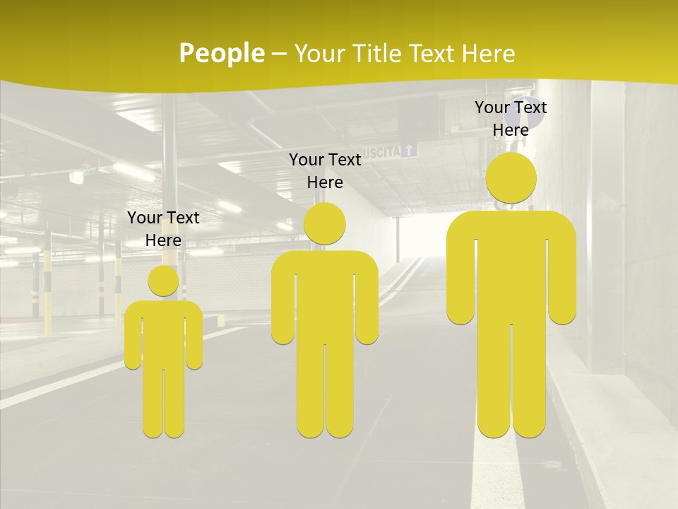 Transportation Illuminated Column PowerPoint Template