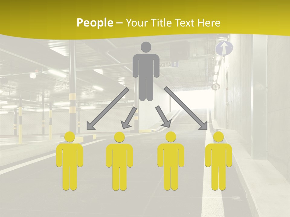 Transportation Illuminated Column PowerPoint Template