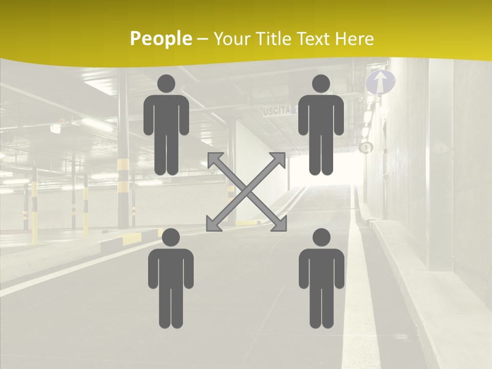 Transportation Illuminated Column PowerPoint Template