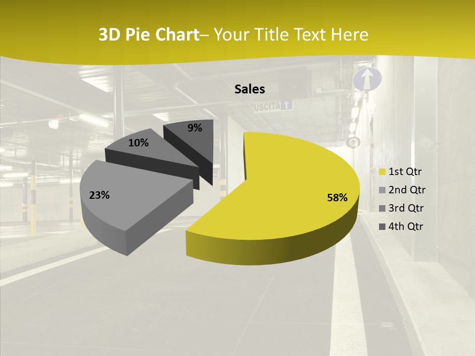 Transportation Illuminated Column PowerPoint Template