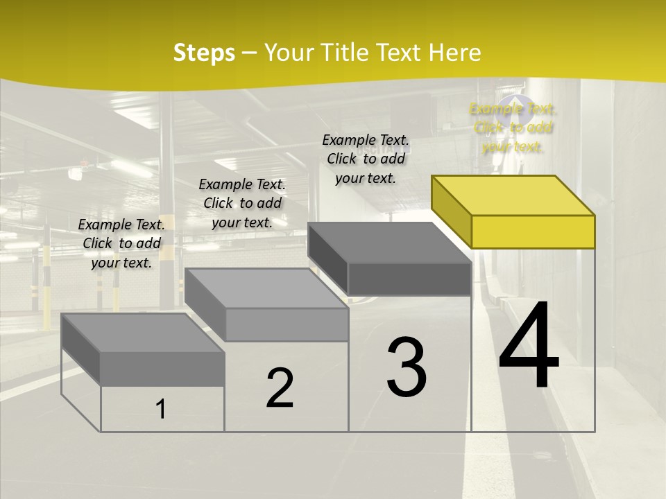 Transportation Illuminated Column PowerPoint Template