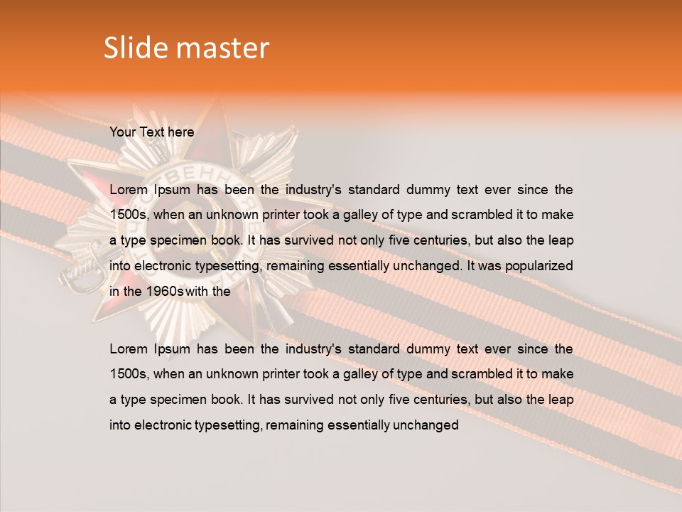 Decoration Union Sign PowerPoint Template