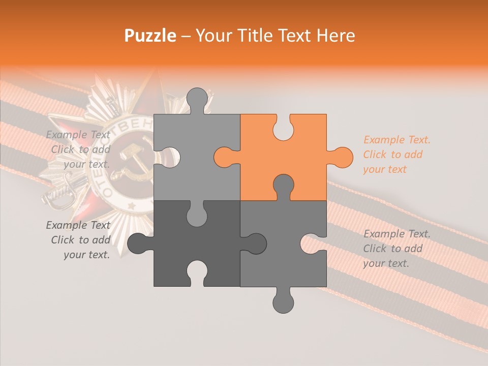 Decoration Union Sign PowerPoint Template