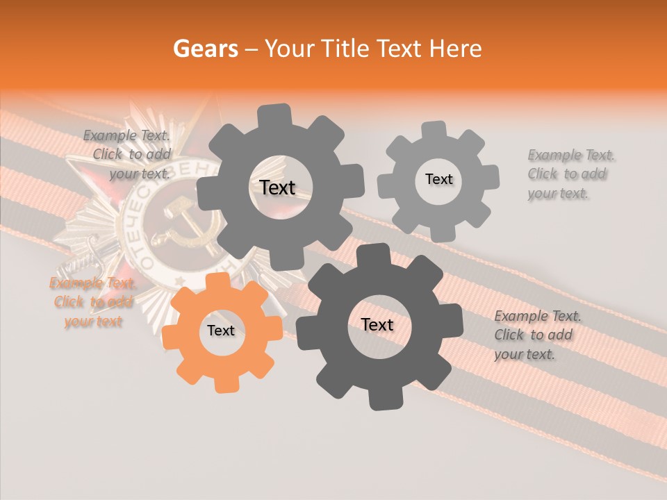 Decoration Union Sign PowerPoint Template