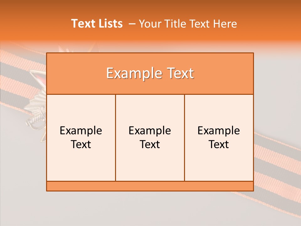Decoration Union Sign PowerPoint Template