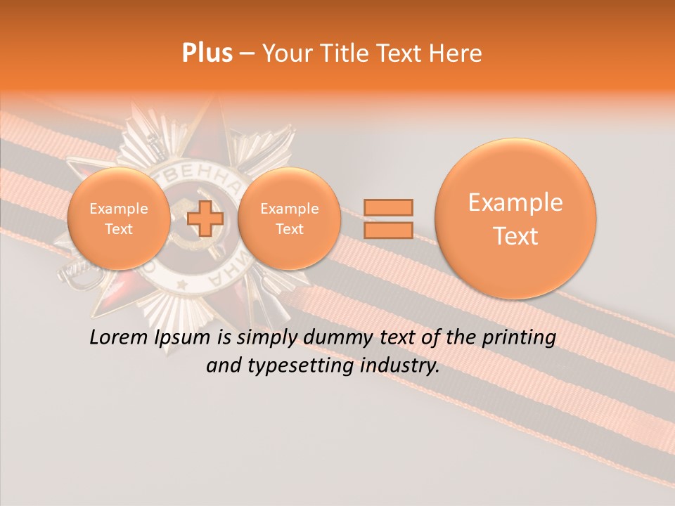 Decoration Union Sign PowerPoint Template