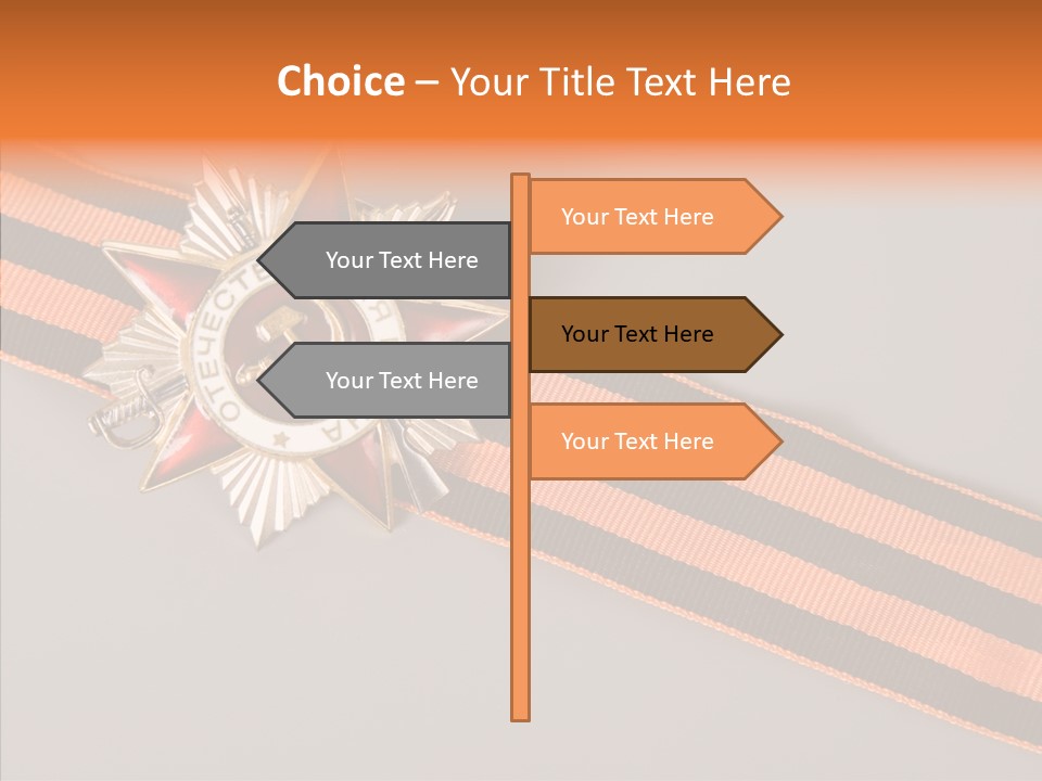 Decoration Union Sign PowerPoint Template