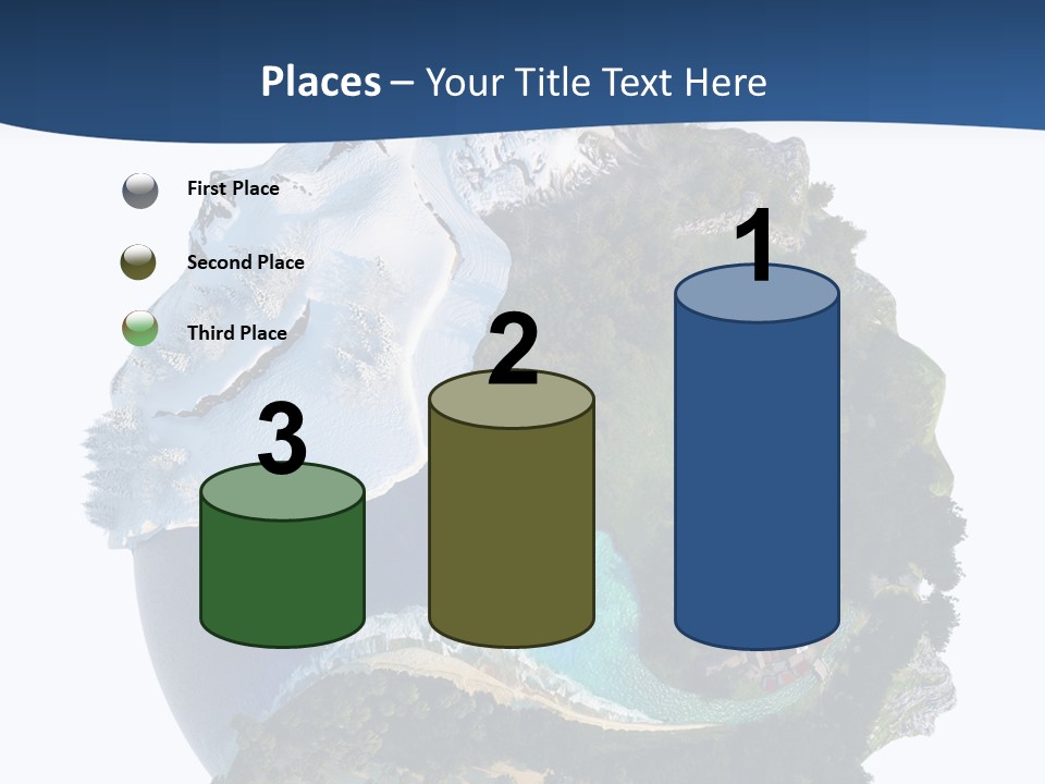 Isolated Mountain Landscape PowerPoint Template