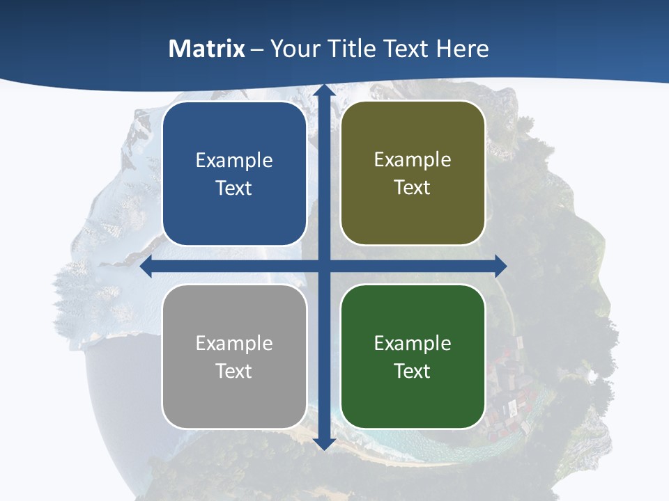 Isolated Mountain Landscape PowerPoint Template