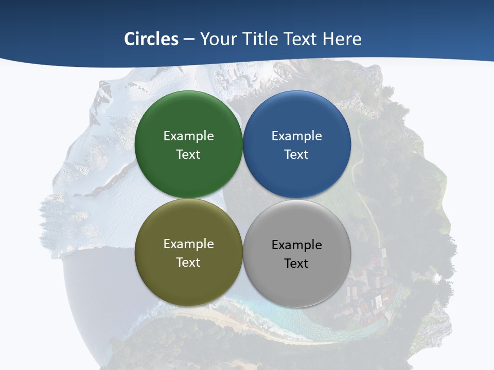 Isolated Mountain Landscape PowerPoint Template