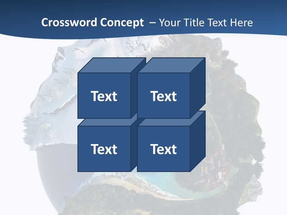 Isolated Mountain Landscape PowerPoint Template