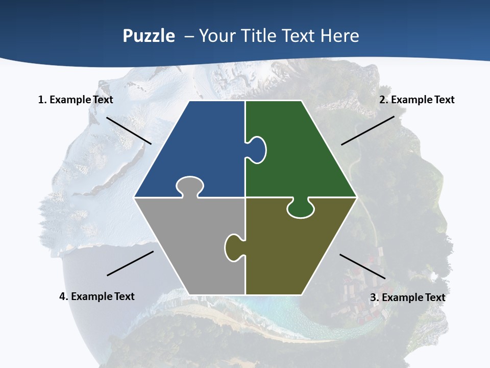 Isolated Mountain Landscape PowerPoint Template