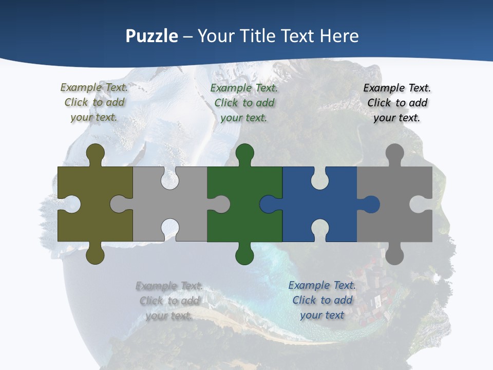 Isolated Mountain Landscape PowerPoint Template