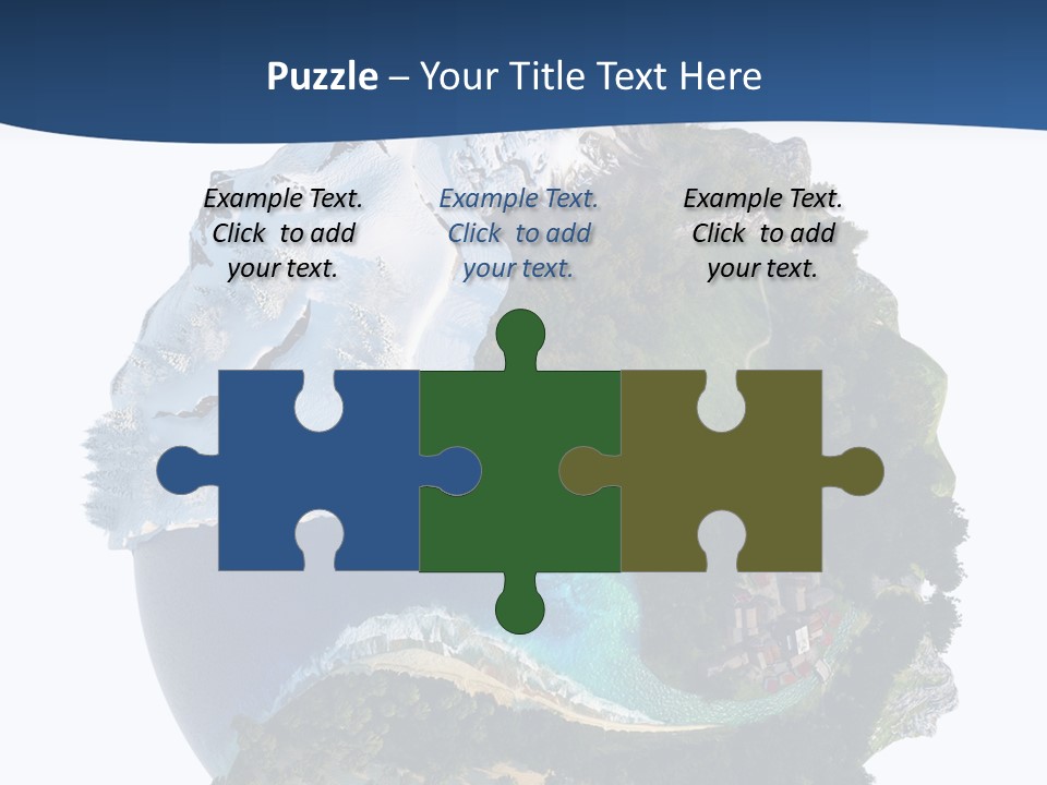 Isolated Mountain Landscape PowerPoint Template