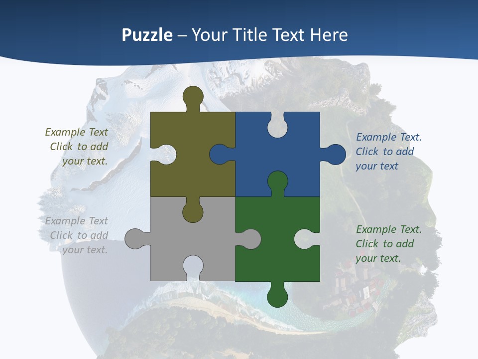 Isolated Mountain Landscape PowerPoint Template