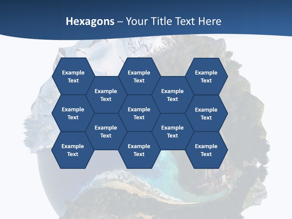 Isolated Mountain Landscape PowerPoint Template