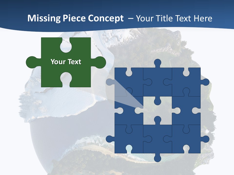 Isolated Mountain Landscape PowerPoint Template