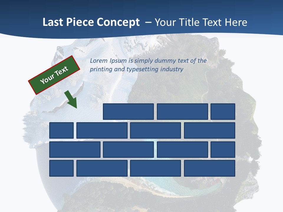Isolated Mountain Landscape PowerPoint Template