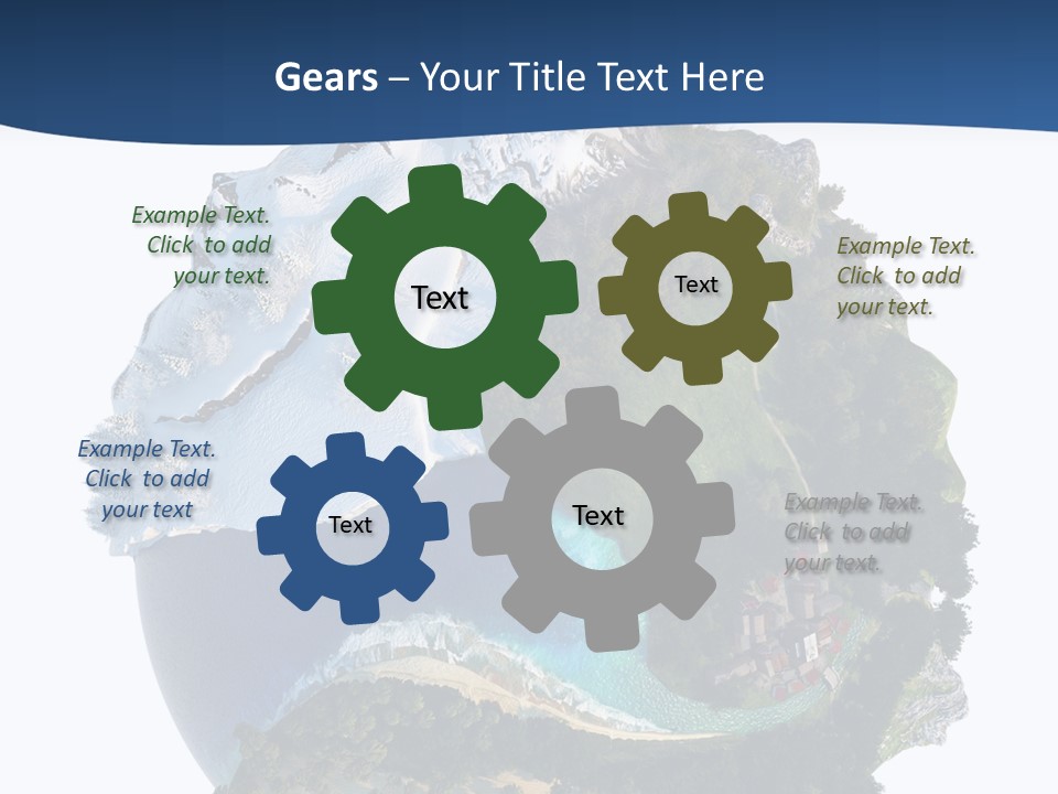 Isolated Mountain Landscape PowerPoint Template
