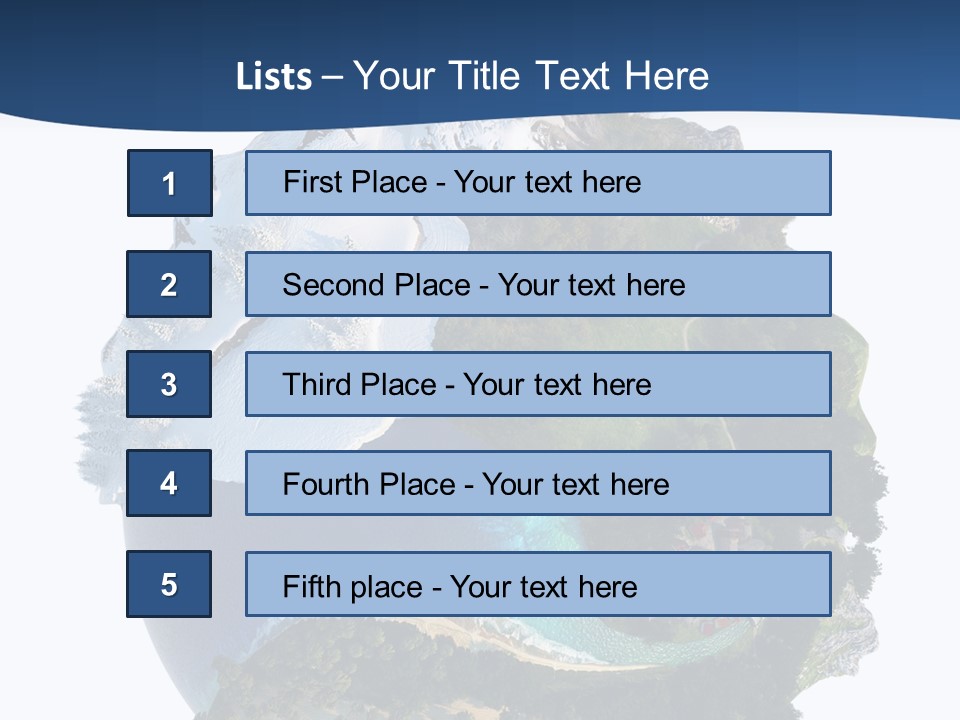 Isolated Mountain Landscape PowerPoint Template