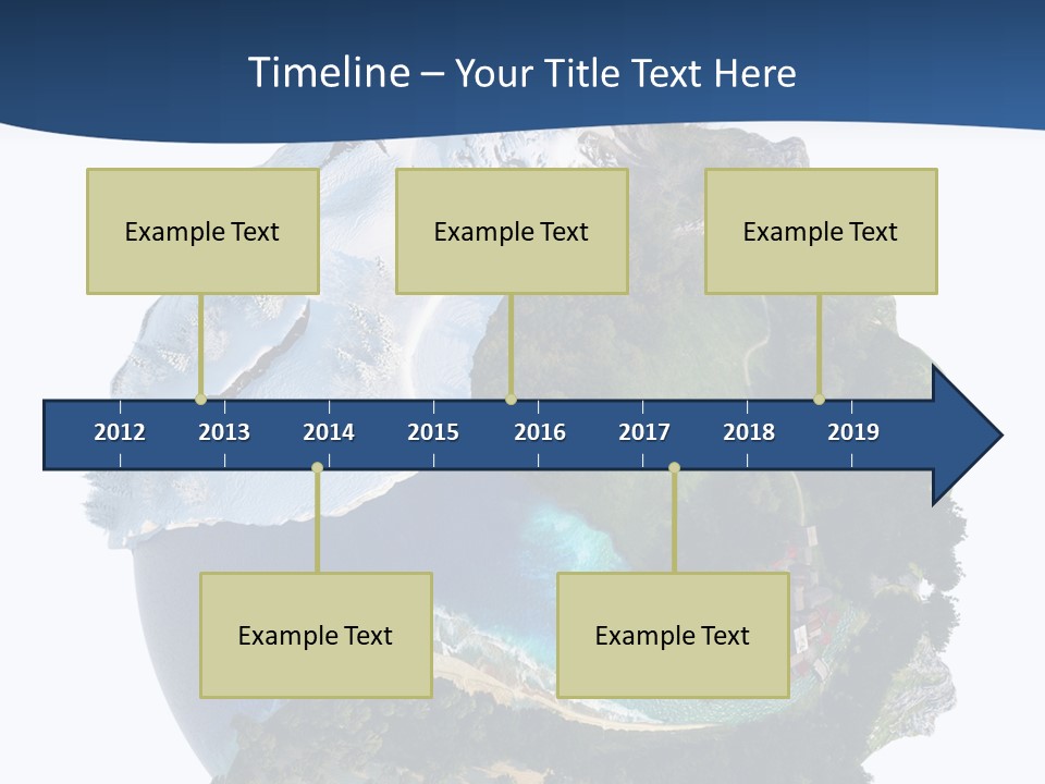 Isolated Mountain Landscape PowerPoint Template