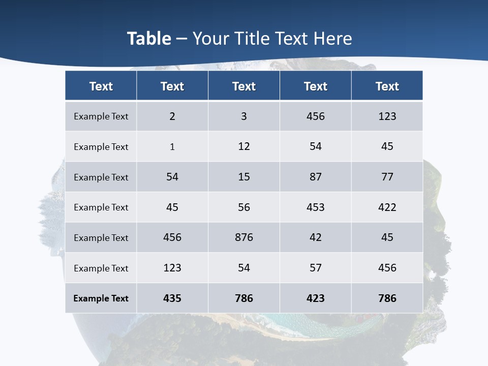 Isolated Mountain Landscape PowerPoint Template