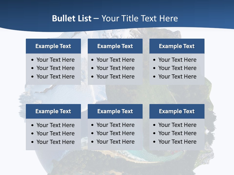 Isolated Mountain Landscape PowerPoint Template