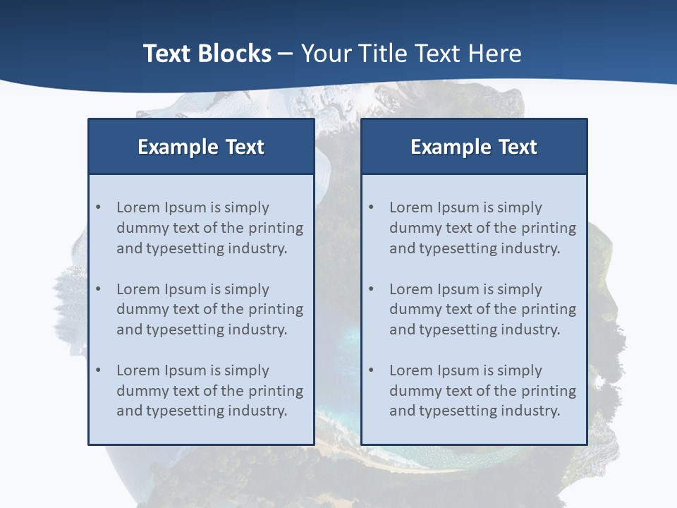 Isolated Mountain Landscape PowerPoint Template