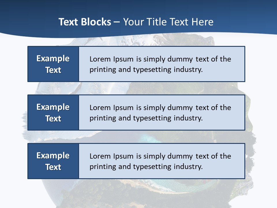 Isolated Mountain Landscape PowerPoint Template