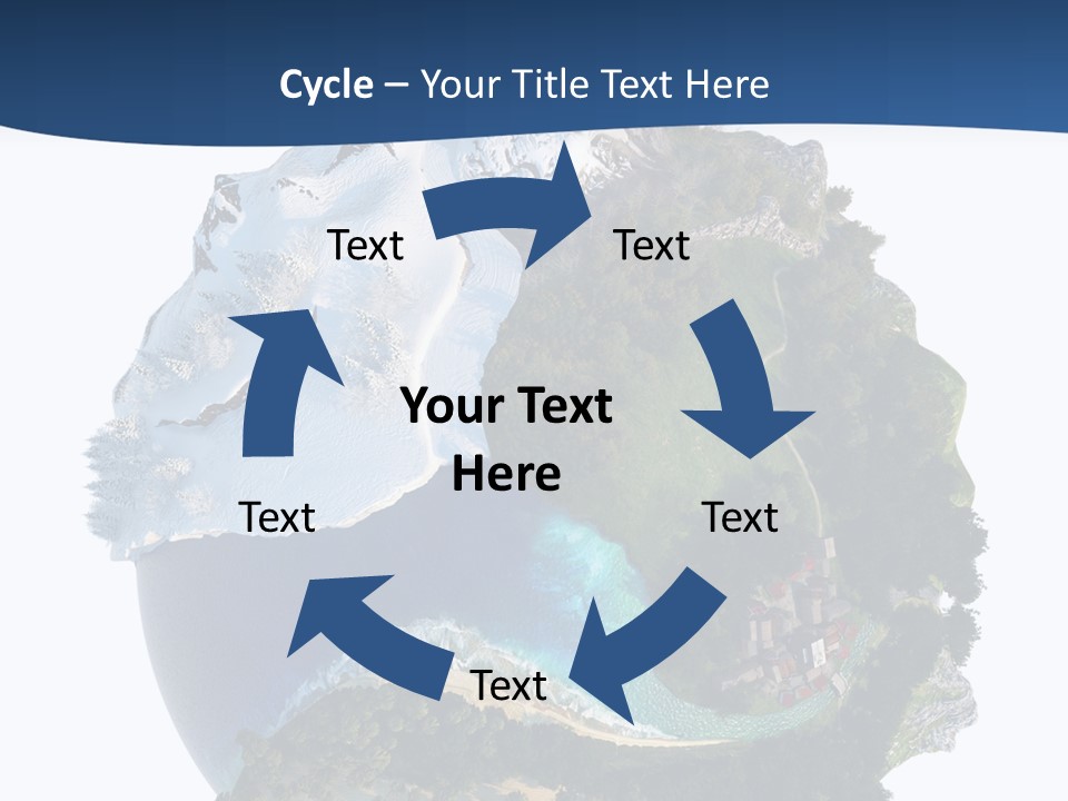 Isolated Mountain Landscape PowerPoint Template