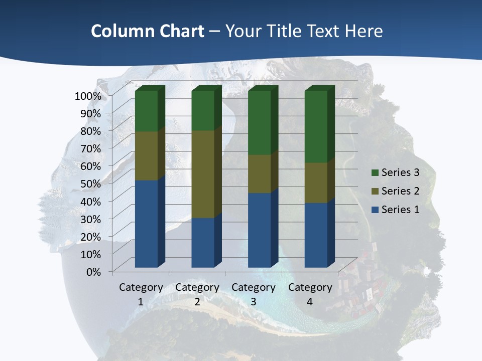 Isolated Mountain Landscape PowerPoint Template