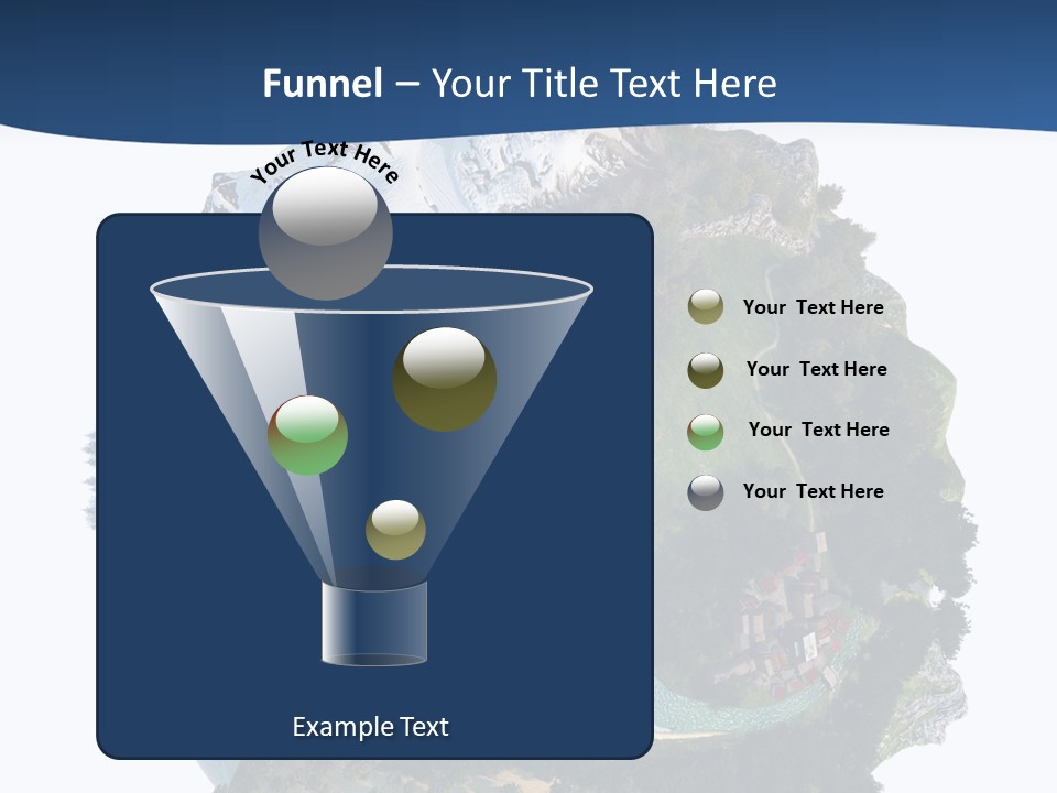 Isolated Mountain Landscape PowerPoint Template