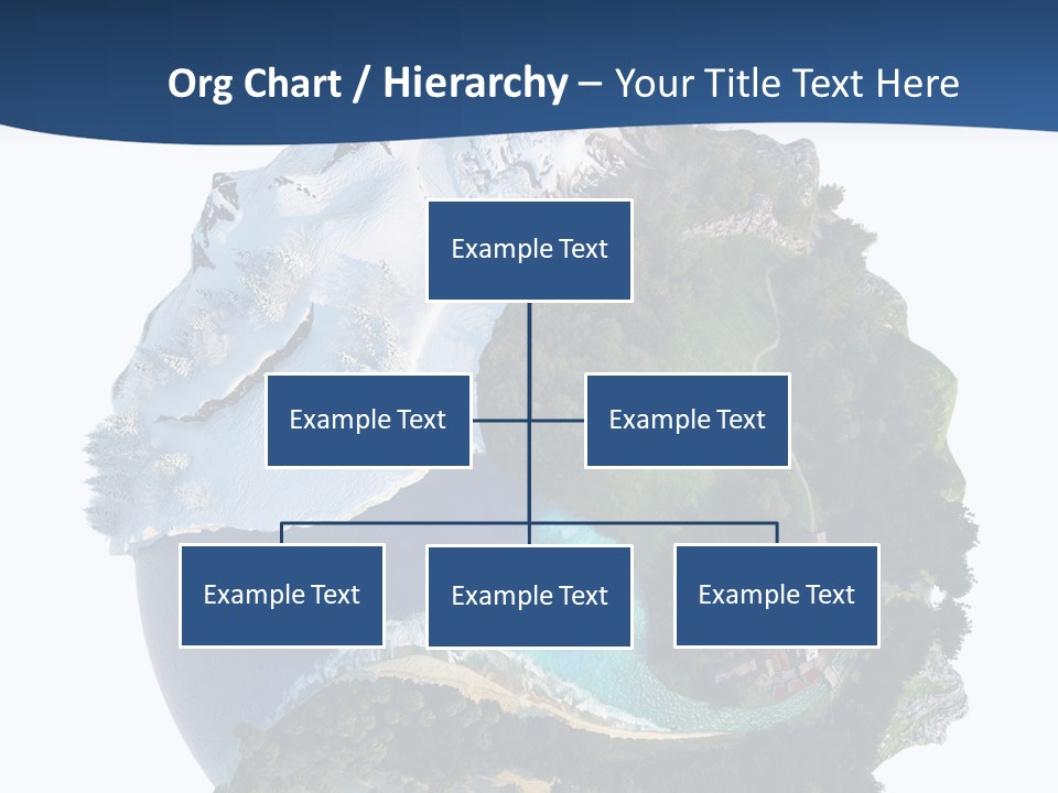 Isolated Mountain Landscape PowerPoint Template