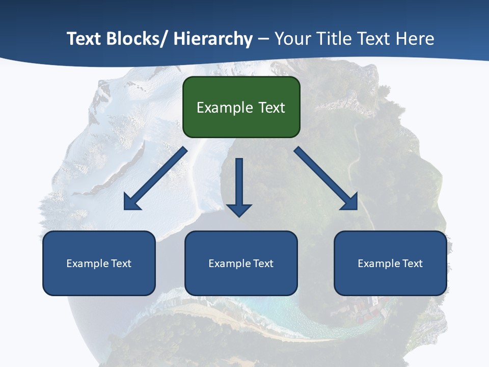 Isolated Mountain Landscape PowerPoint Template