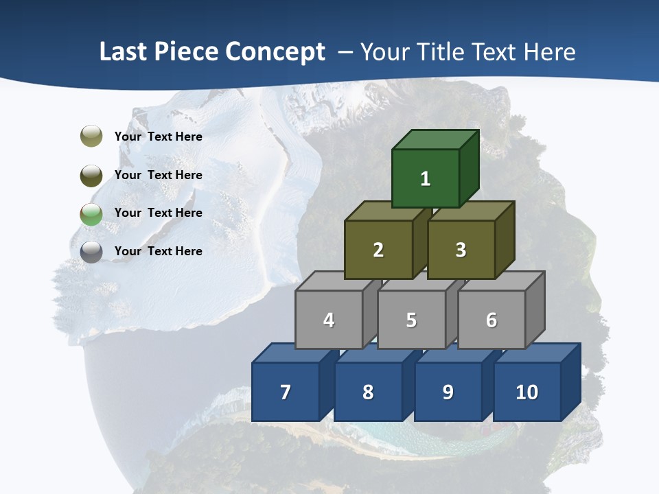 Isolated Mountain Landscape PowerPoint Template
