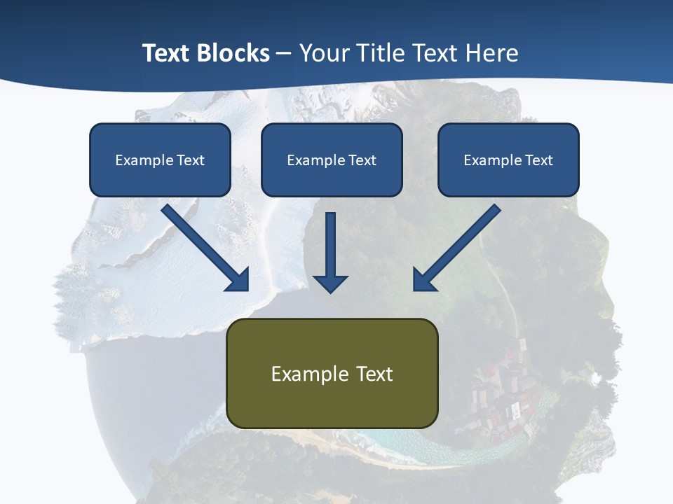 Isolated Mountain Landscape PowerPoint Template