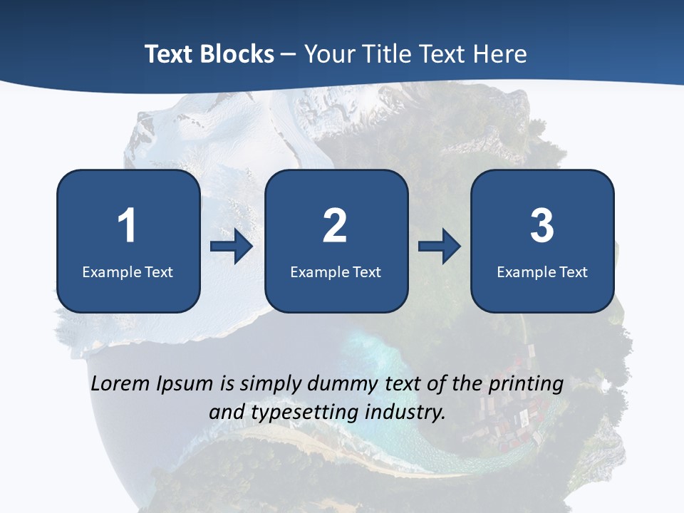 Isolated Mountain Landscape PowerPoint Template