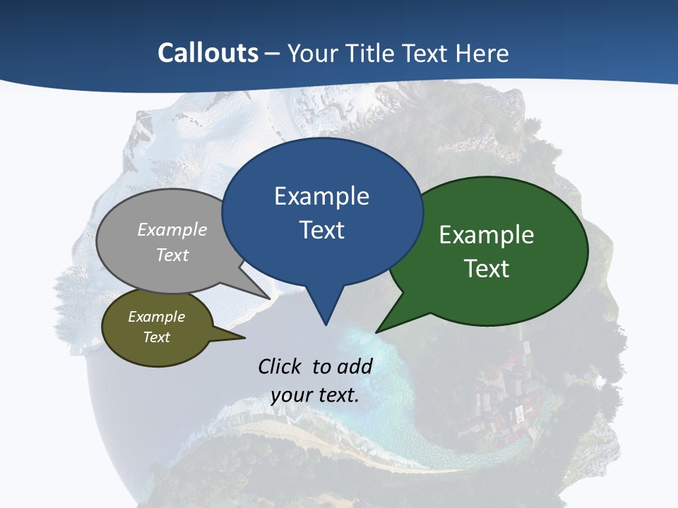 Isolated Mountain Landscape PowerPoint Template