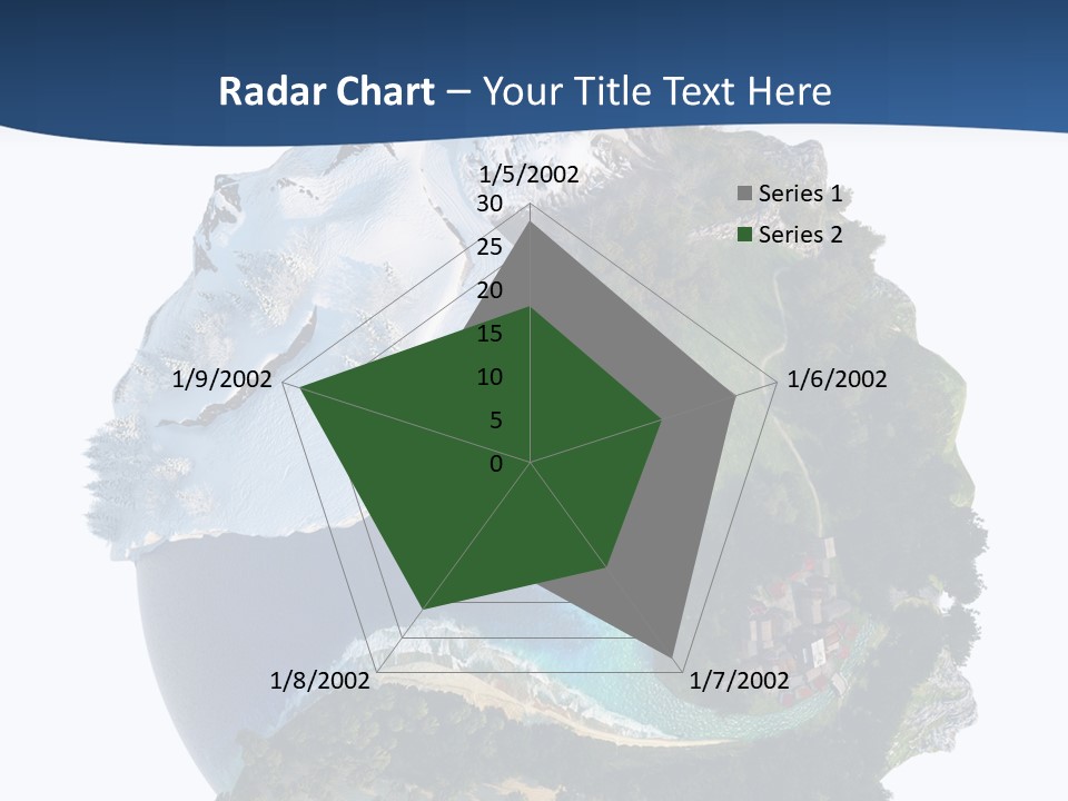 Isolated Mountain Landscape PowerPoint Template