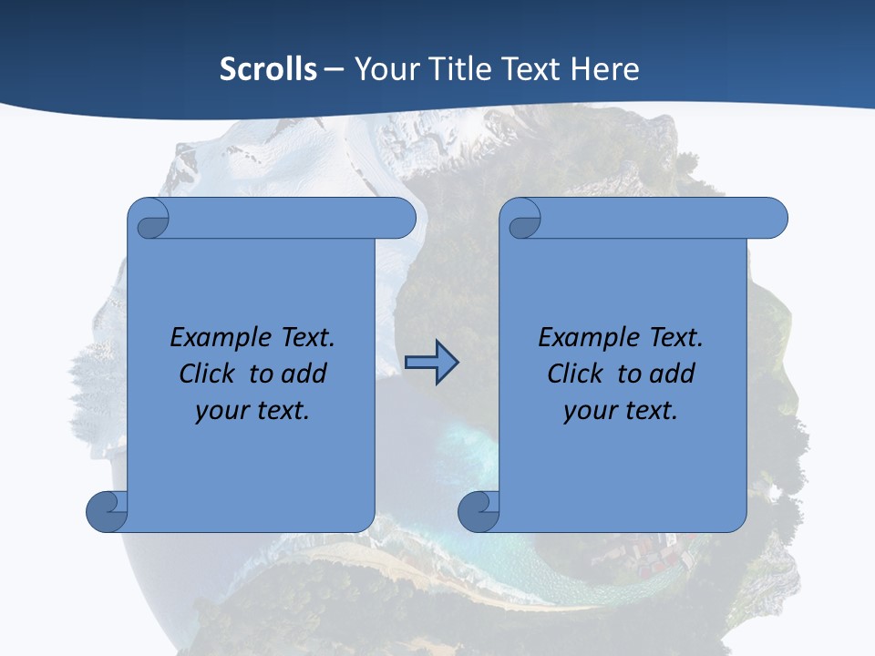 Isolated Mountain Landscape PowerPoint Template