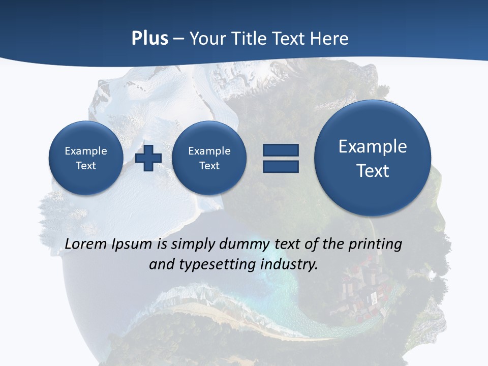 Isolated Mountain Landscape PowerPoint Template