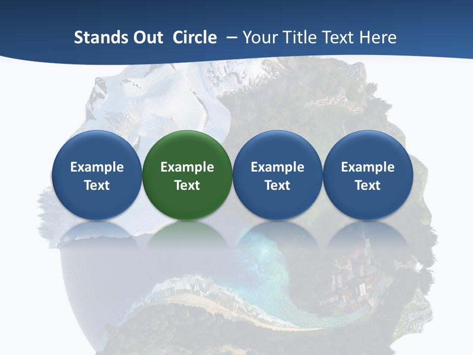 Isolated Mountain Landscape PowerPoint Template