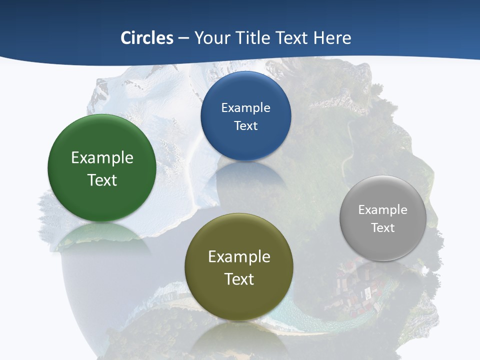 Isolated Mountain Landscape PowerPoint Template