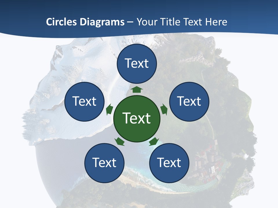 Isolated Mountain Landscape PowerPoint Template