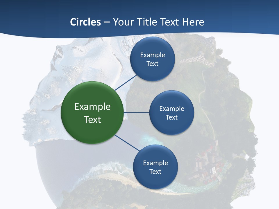 Isolated Mountain Landscape PowerPoint Template